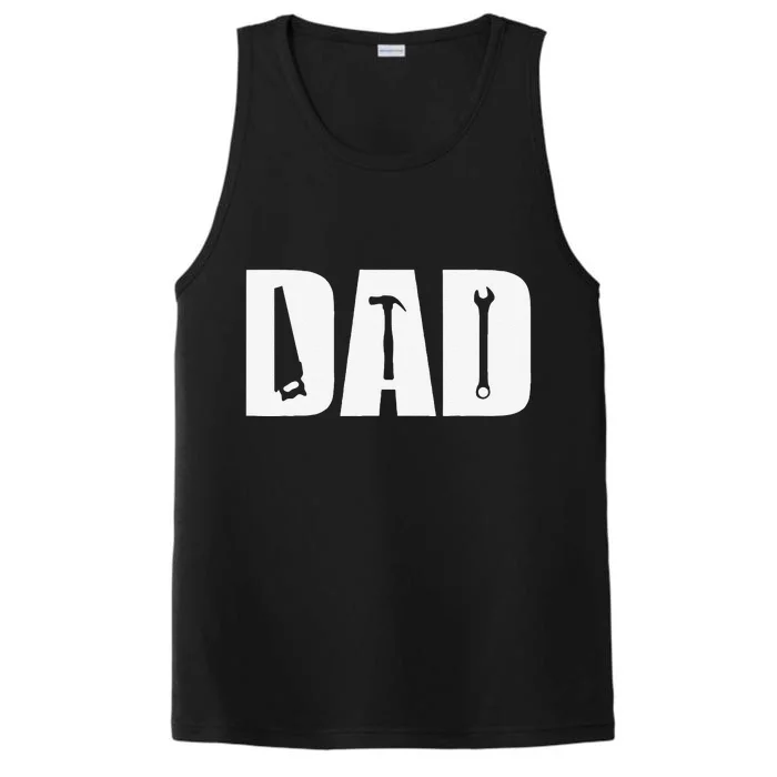 Dad Craftsman Father Tools Hammer Wrench Fathers Day Gift Performance Tank