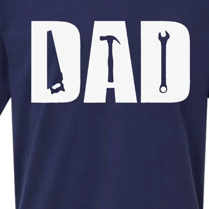 Dad Craftsman Father Tools Hammer Wrench Fathers Day Gift Sueded Cloud Jersey T-Shirt