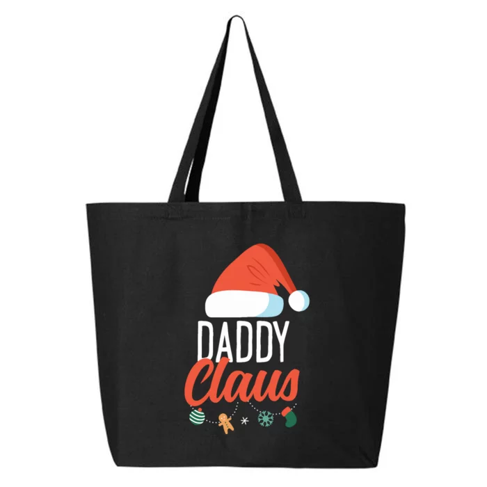 Daddy Claus Funny Family Christmas Couples Dad Santa 25L Jumbo Tote