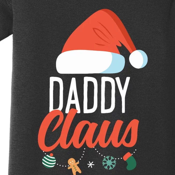 Daddy Claus Funny Family Christmas Couples Dad Santa Baby Bodysuit