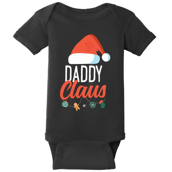 Daddy Claus Funny Family Christmas Couples Dad Santa Baby Bodysuit