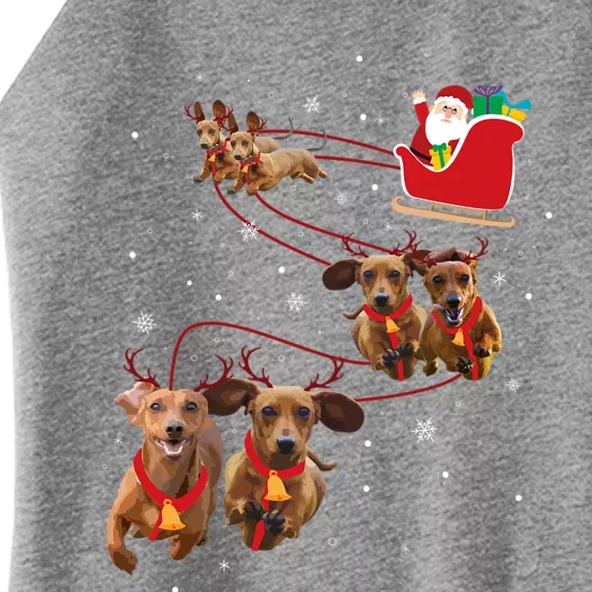 Dachshund Christmas Funny Gift Women’s Perfect Tri Rocker Tank