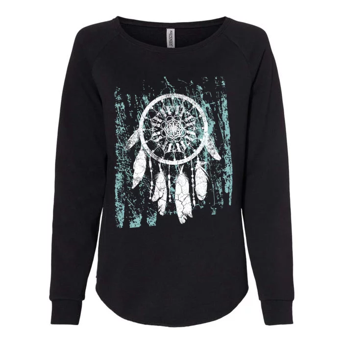 Dream Catcher Feathers Tribal Native American Boho Tapestry Meaningful Gift Womens California Wash Sweatshirt