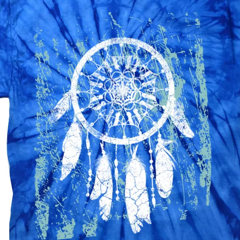 Dream Catcher Feathers Tribal Native American Boho Tapestry Meaningful Gift Tie-Dye T-Shirt