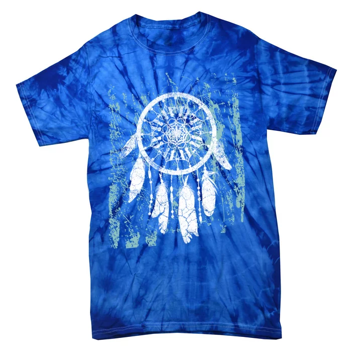 Dream Catcher Feathers Tribal Native American Boho Tapestry Meaningful Gift Tie-Dye T-Shirt