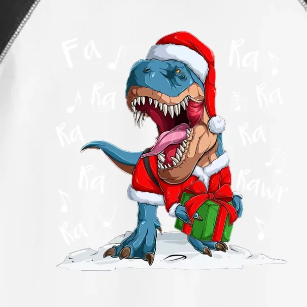 Dinosaur Christmas Fa Ra Ra Rawr Trex Santa Xmas Funny Gift Toddler Fine Jersey T-Shirt