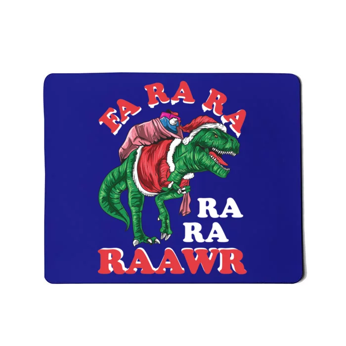 Dinosaur Christmas Fa Ra Ra Rawr T Rex Santa Merry Xmas Gift Mousepad