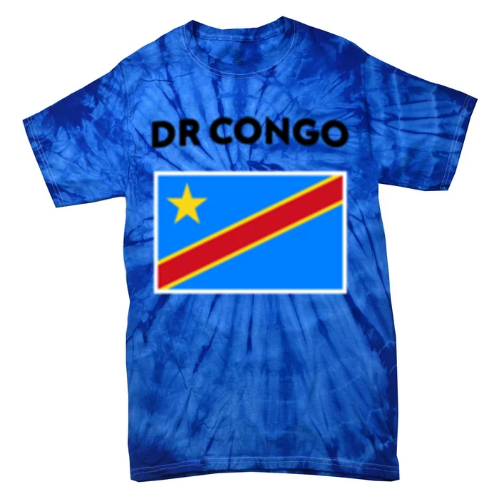 Dr Congo Flag Democratic Republic Of Congo Formerly Zaire Great Gift Tie-Dye T-Shirt