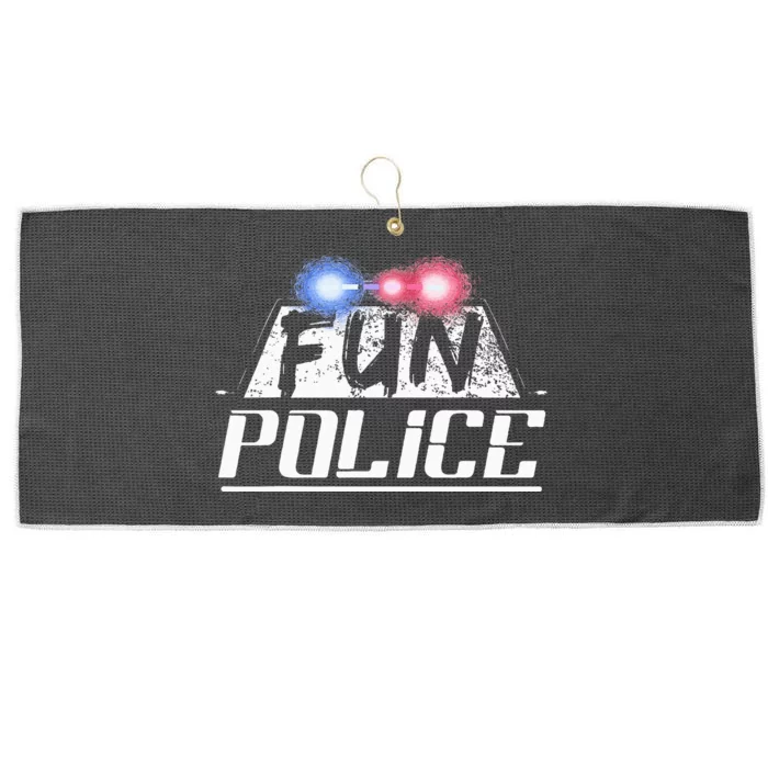 Dance Chaperone Fun Police For Dancing Sheriff State Cop Large Microfiber Waffle Golf Towel