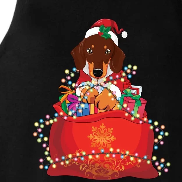 Dachshund Christmas Funny Gift Weiner Dog Lovers Xmas Gift Gift Ladies Tri-Blend Wicking Tank