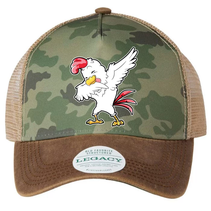 Dabbing Chicken Farmer Farm Boy Girl Dab Funny Farming Legacy Tie Dye Trucker Hat