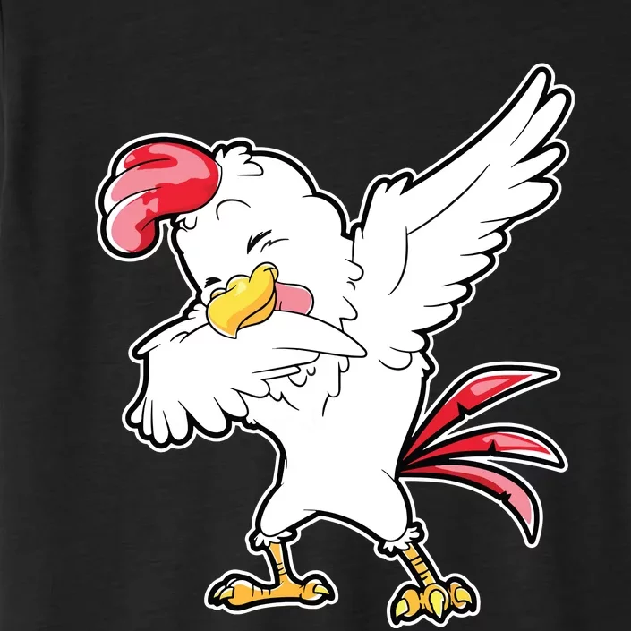 Dabbing Chicken Farmer Farm Boy Girl Dab Funny Farming ChromaSoft Performance T-Shirt