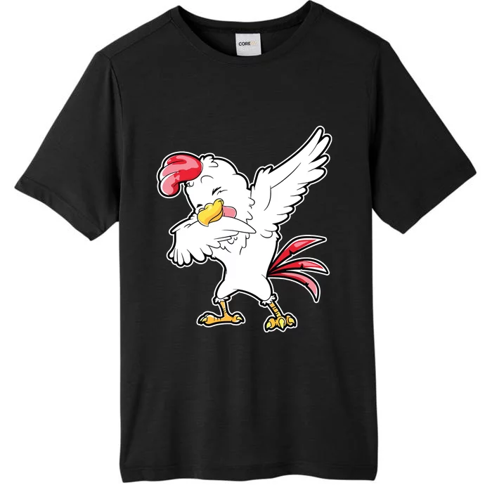 Dabbing Chicken Farmer Farm Boy Girl Dab Funny Farming ChromaSoft Performance T-Shirt