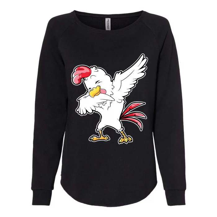 Dabbing Chicken Farmer Farm Boy Girl Dab Funny Farming Womens California Wash Sweatshirt