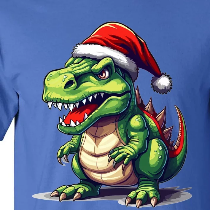 Dino Christmas Funny Trex Christmas Tree Gift Tall T-Shirt