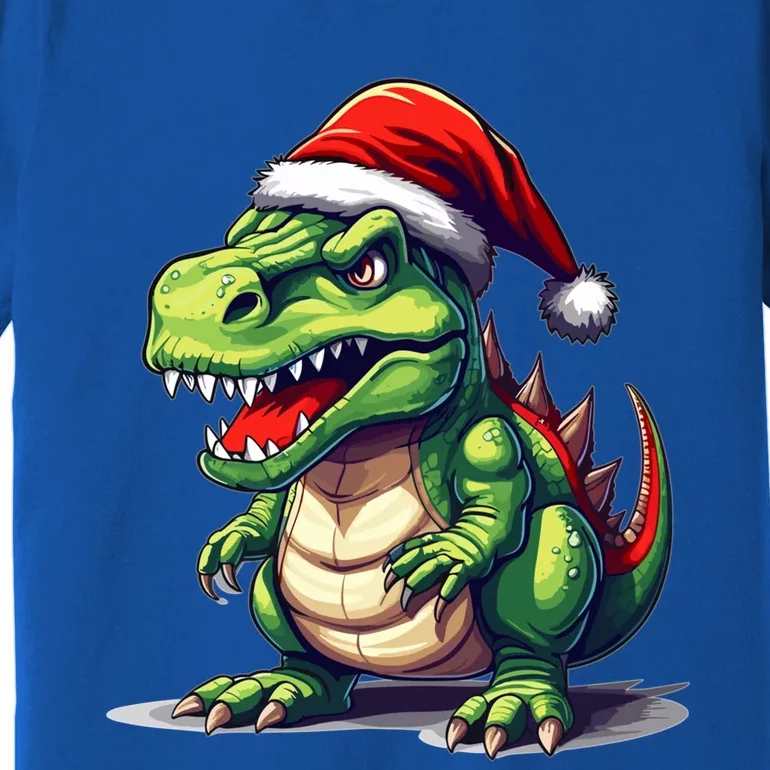 Dino Christmas Funny Trex Christmas Tree Gift Premium T-Shirt