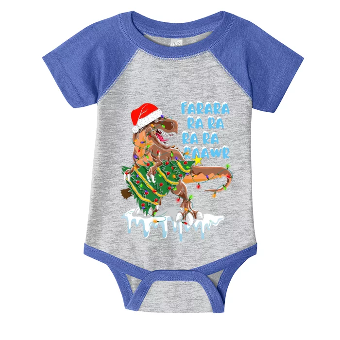 Dinosaur Christmas Gift Fa Ra Rawr Tree Rex Xmas Gift Cute Gift Infant Baby Jersey Bodysuit