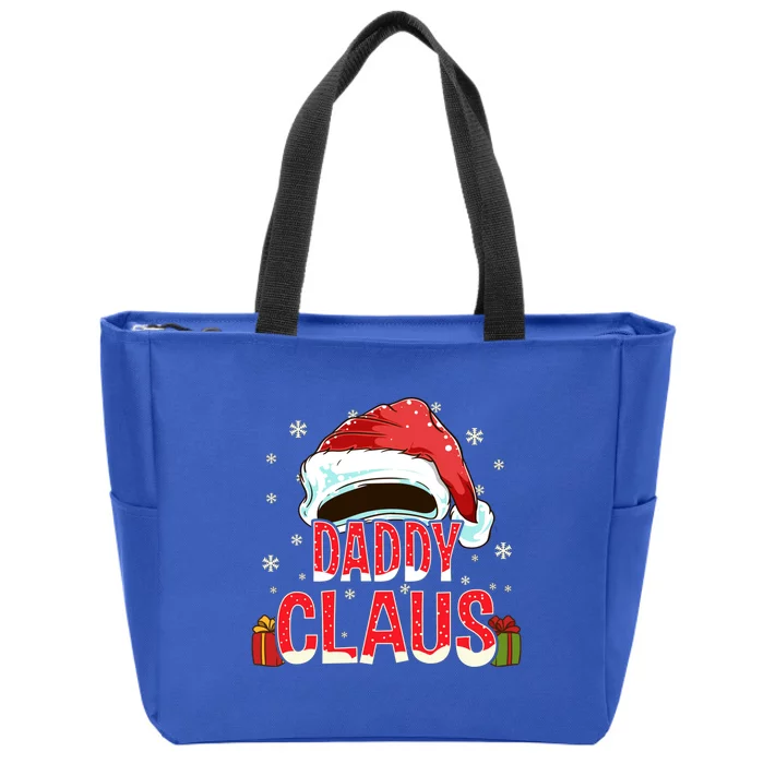 Daddy Claus Group Funny Gift Matching Family Christmas Cool Gift Zip Tote Bag