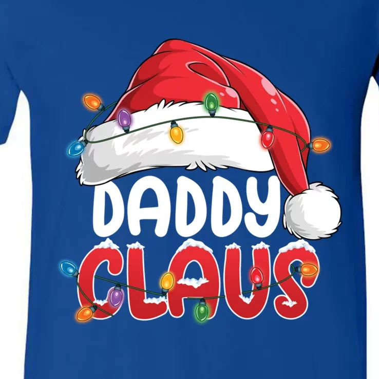 Daddy Claus Gift Christmas Pajama Family Matching Xmas Great Gift V-Neck T-Shirt