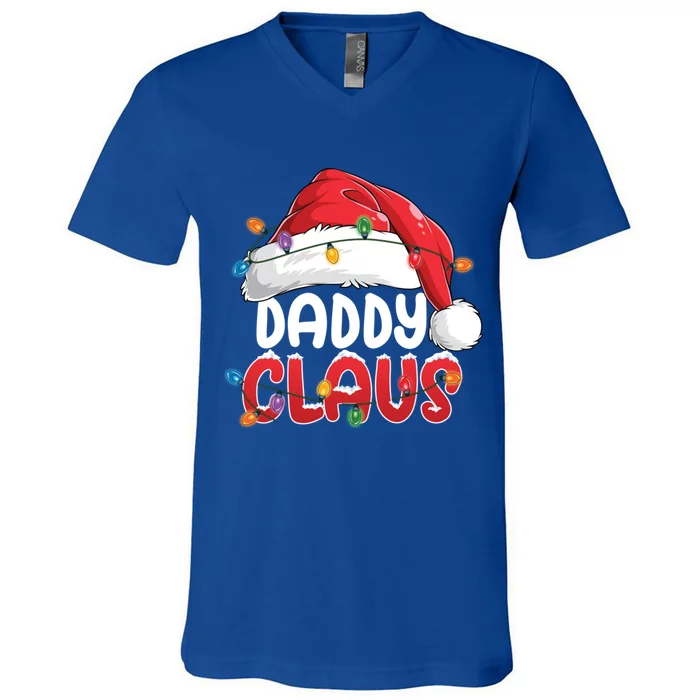 Daddy Claus Gift Christmas Pajama Family Matching Xmas Great Gift V-Neck T-Shirt