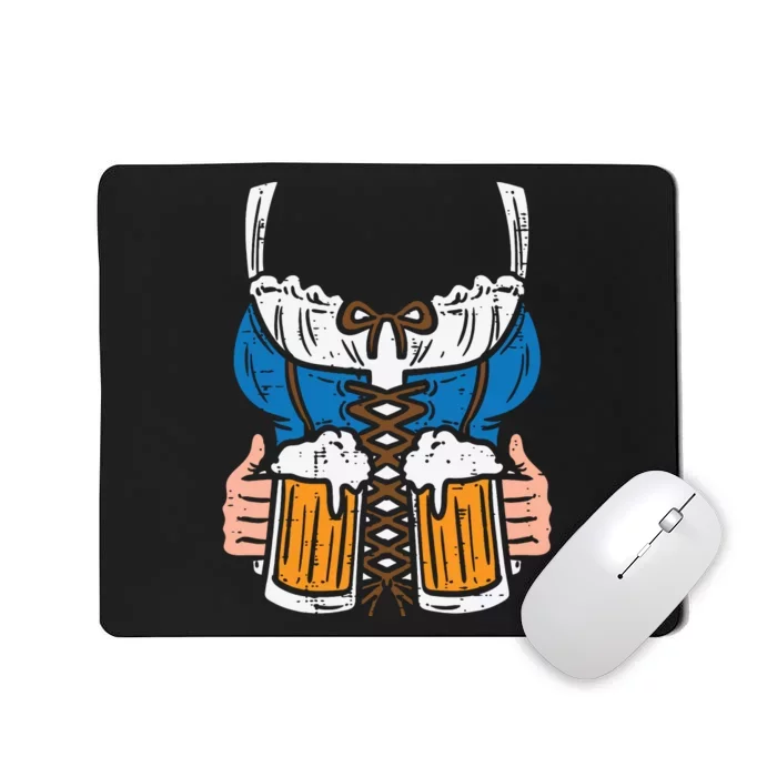 Drindl Costume German Bavarian Oktoberfest Festival Women Mousepad