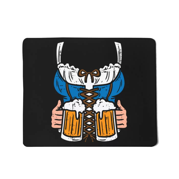 Drindl Costume German Bavarian Oktoberfest Festival Women Mousepad