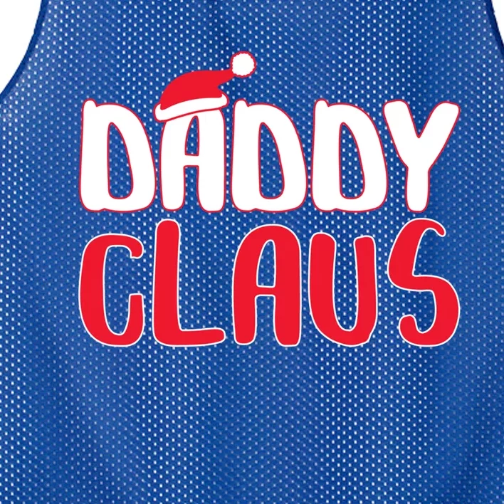 Daddy Claus Gift Matching Santa Christmas Gift Cool Gift Mesh Reversible Basketball Jersey Tank