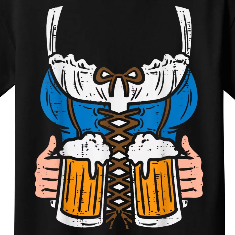 Drindl Costume German Bavarian Oktoberfest Festival Kids T-Shirt