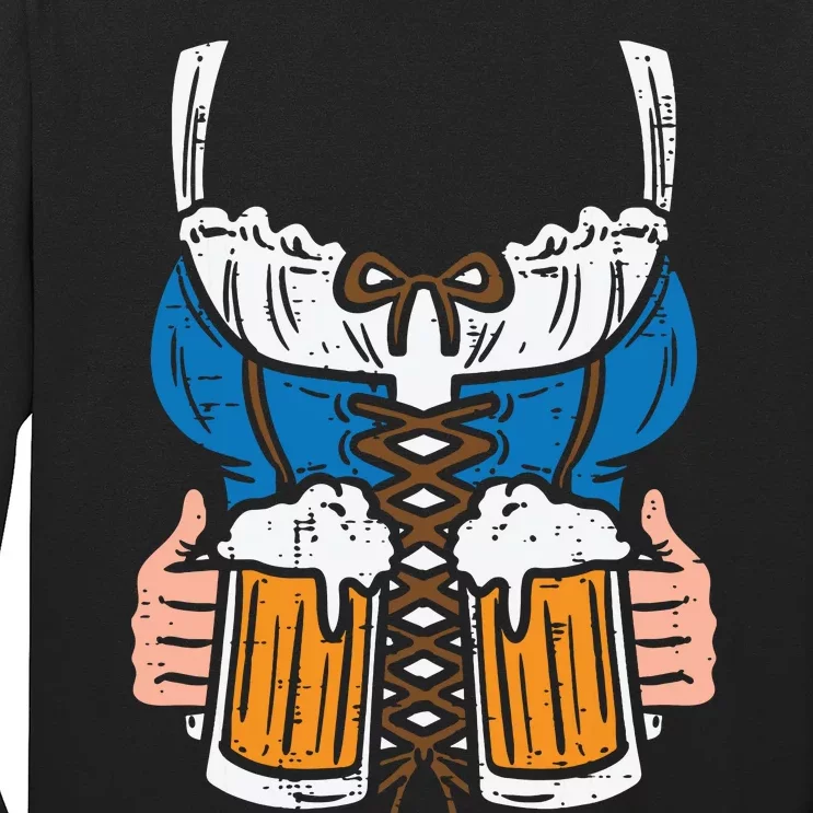 Drindl Costume German Bavarian Oktoberfest Festival Long Sleeve Shirt