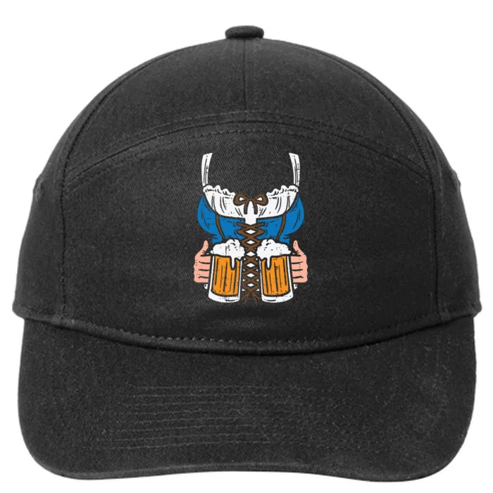 Drindl Costume German Bavarian Oktoberfest Festival 7-Panel Snapback Hat