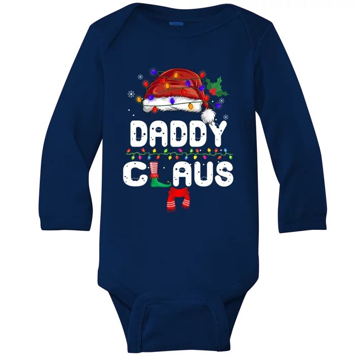 Daddy Claus Great Gift Christmas Pajama Family Matching Xmas Gift Baby Long Sleeve Bodysuit