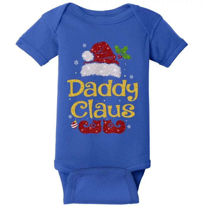 Daddy Claus Gift Santa Hat Matching Christmas Family Group Meaningful Gift Baby Bodysuit