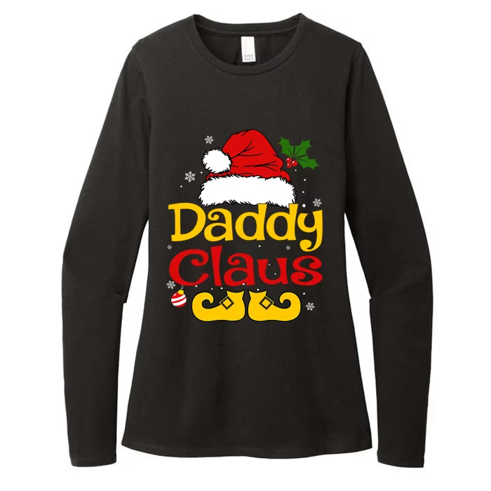 Daddy Claus Gift Santa Hat Matching Christmas Family Group Gift Womens CVC Long Sleeve Shirt