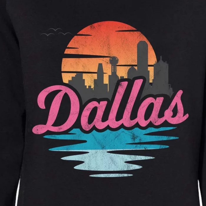 Dallas City Great Gift Womens California Wash Sweatshirt