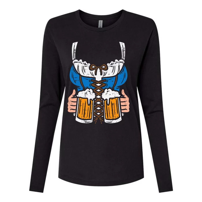 Drindl Costume German Bavarian Oktoberfest Festival Womens Cotton Relaxed Long Sleeve T-Shirt