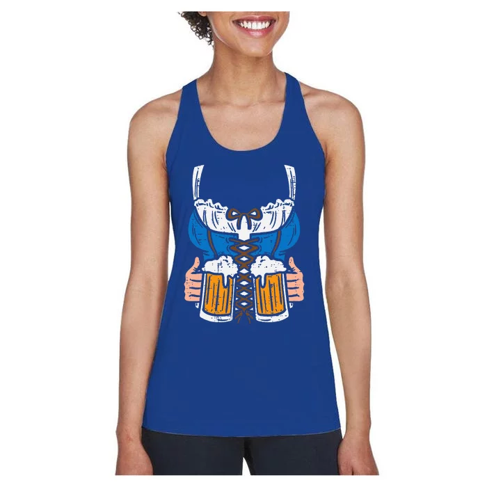 Drindl Costume German Bavarian Oktoberfest Festival Women's Racerback Tank