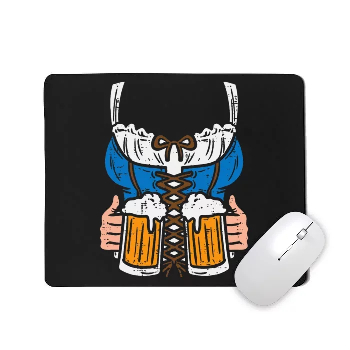 Drindl Costume German Bavarian Oktoberfest Festival Mousepad