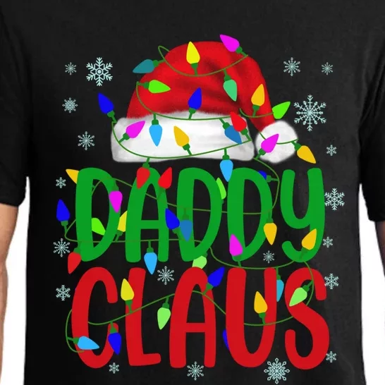 Daddy Claus Gift Christmas Lights Pajama Matching Family Cute Gift Pajama Set