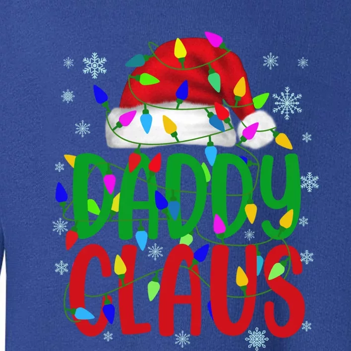 Daddy Claus Gift Christmas Lights Pajama Matching Family Cute Gift Toddler Sweatshirt