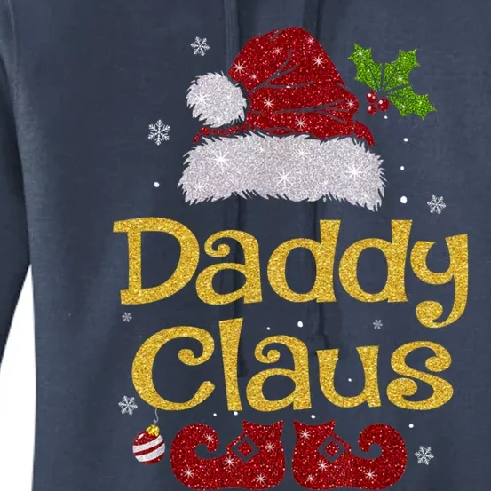 Daddy Claus Gift Christmas Pajama Family Matching Xmas Funny Gift Women's Pullover Hoodie