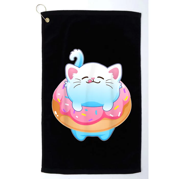 Donut Cat Gifts For Kitty Lovers S Platinum Collection Golf Towel