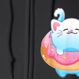 Donut Cat Gifts For Kitty Lovers S Full Zip Hoodie