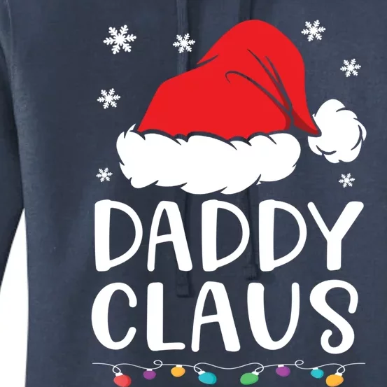 Daddy Claus Gift Family Matching Daddy Claus Pajama Gift Women's Pullover Hoodie