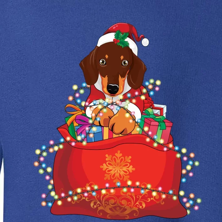 Dachshund Christmas Gift Weiner Dog Lovers Xmas Gift Great Gift Toddler Sweatshirt