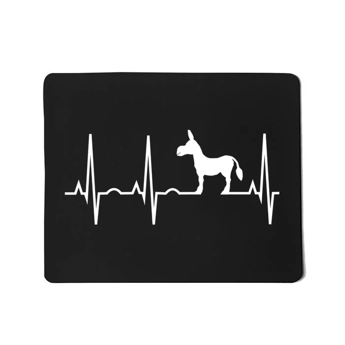 Donkey Cute Gift Donkey Heartbeat Hooded Cute Gift Mousepad