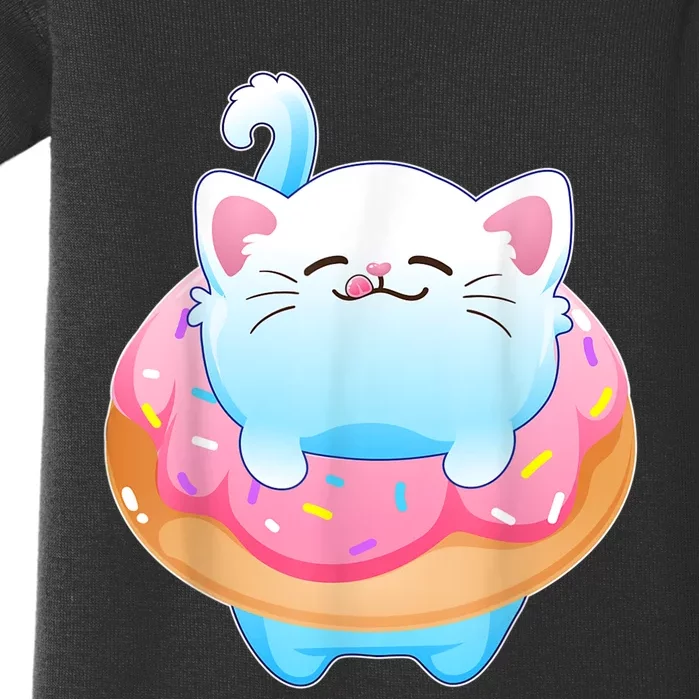 Donut Cat Gifts For Kitty Lovers Baby Bodysuit