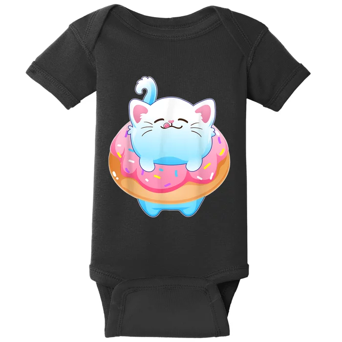 Donut Cat Gifts For Kitty Lovers Baby Bodysuit