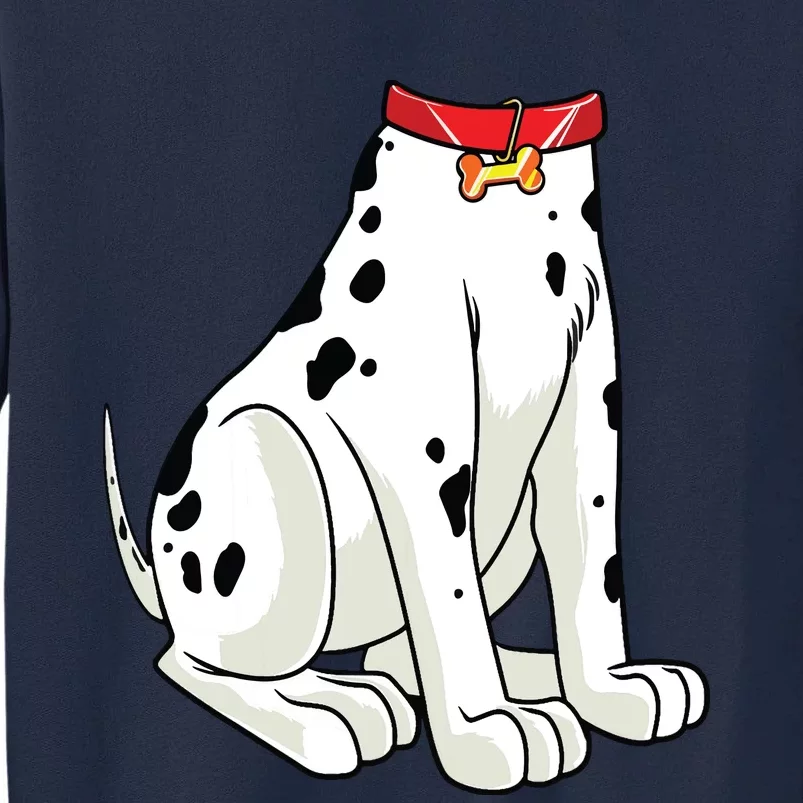 Dalmatian Costume Halloween Dog Print Women Tall Sweatshirt