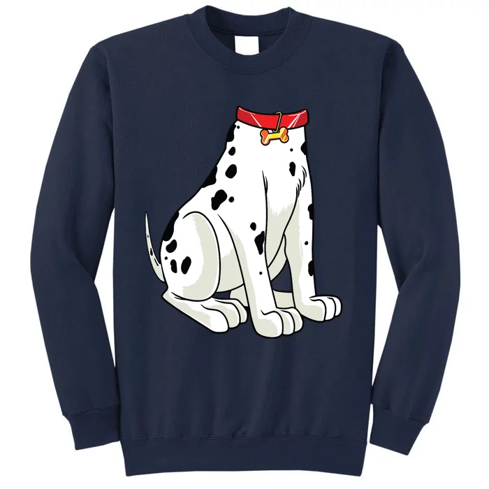 Dalmatian Costume Halloween Dog Print Women Tall Sweatshirt