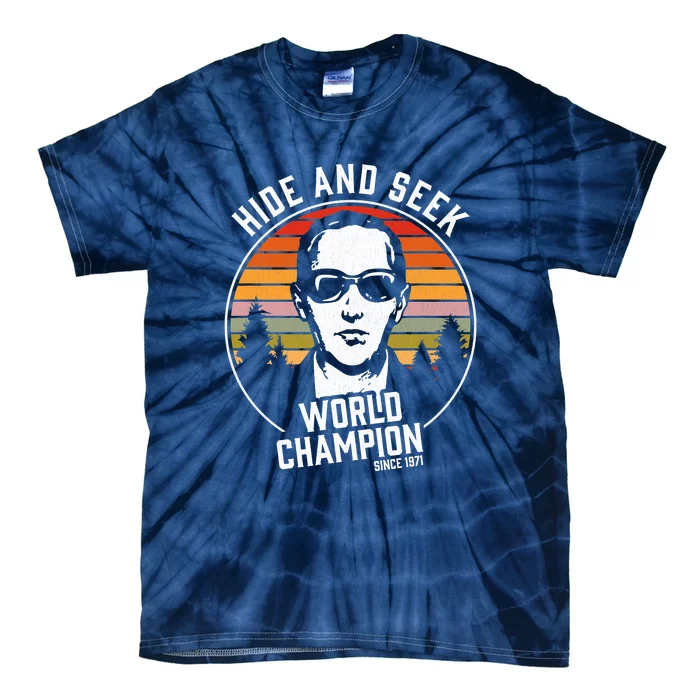 DB Cooper Hide And Seek World Champion Tie-Dye T-Shirt